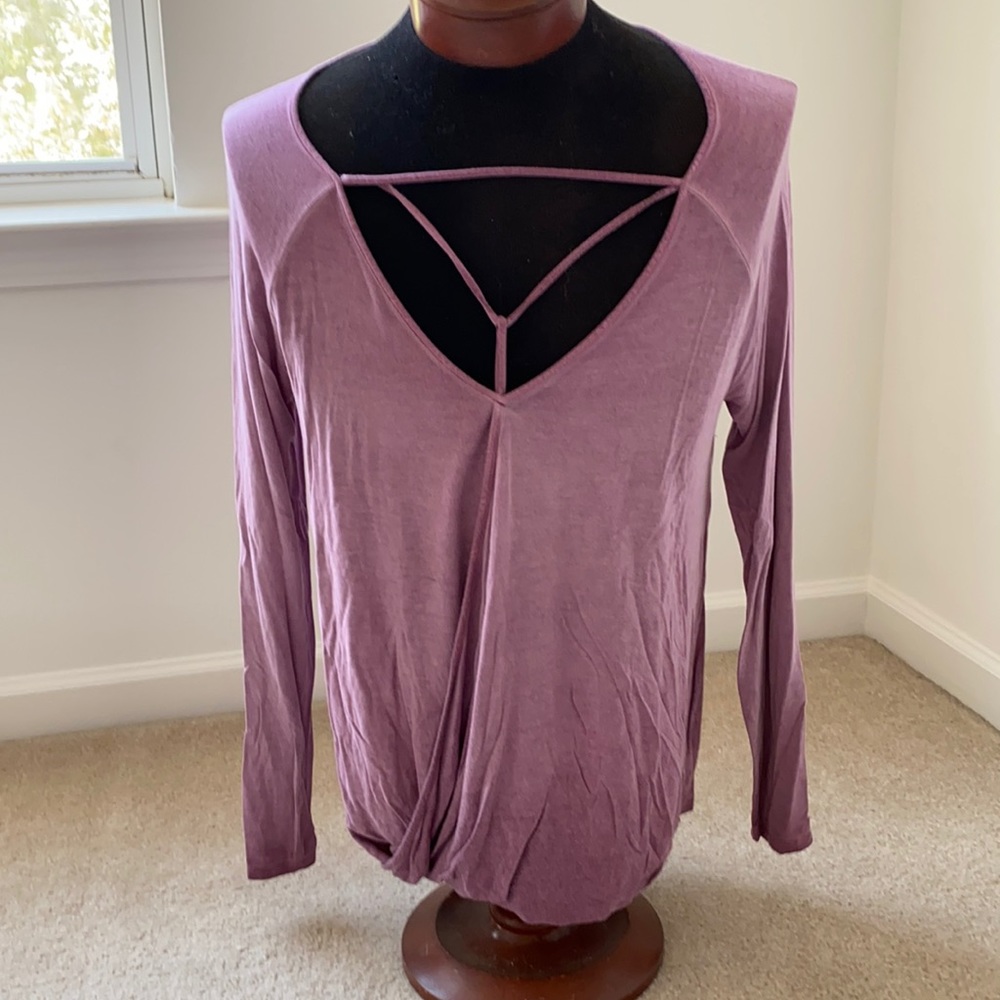 Purple ombré top
